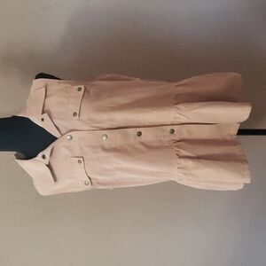 Entro Boho Sleeveless Top with Floral Embroidery on Back M